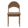 Ulani Dining Chair Light Brown, by Dovetail, 19.5" width x 34.5" height x 24.25" depth thumbnail 2