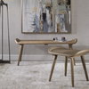 Arne Scandinavian Small Bench, Benche by Uttermost, 22" width x 19" height x 17" depth thumbnail 8