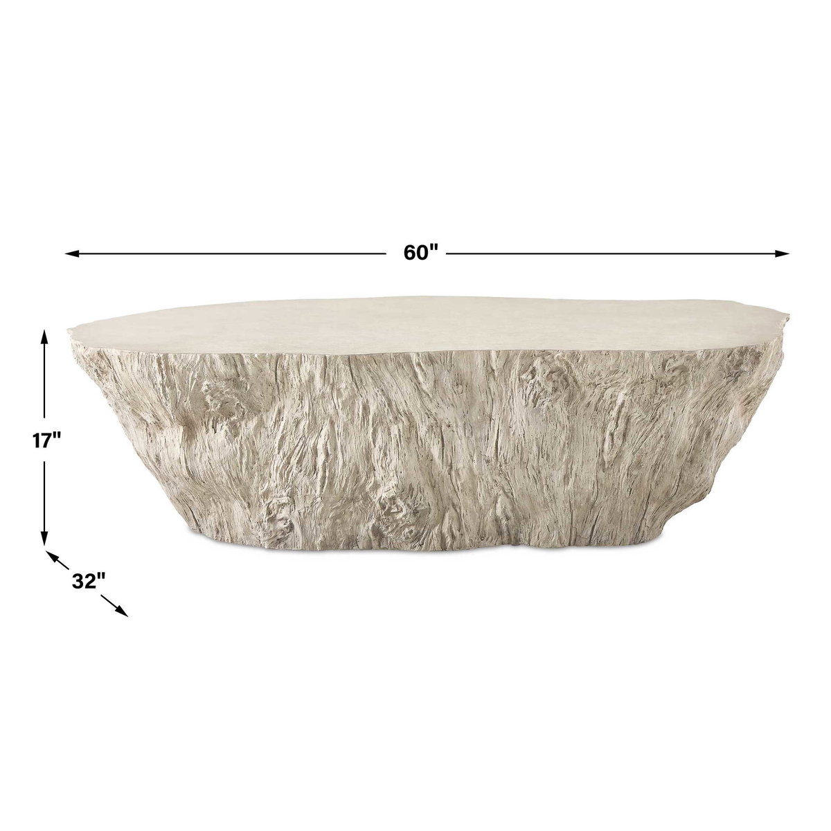 Oakmont Outdoor Coffee Table, Outdoor Table by Uttermost, 5' width x 1'5" height x 2'8" depth View 3