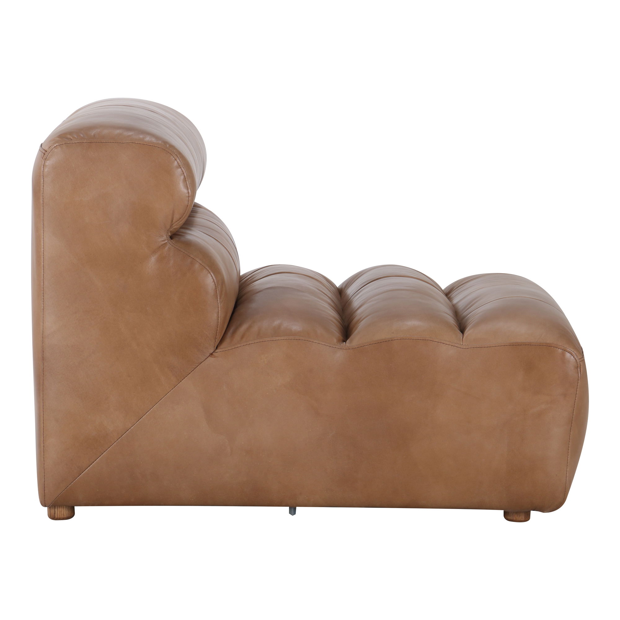 Ramsay Leather Slipper Chair Tan large image 