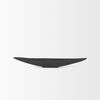 Piero Small Matte Black Metal Decorative Bowl, by Mercana, 31.5" length x 5" width x 4" height thumbnail 3