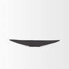 Piero Small Matte Black Metal Decorative Bowl, by Mercana, 31.5" length x 5" width x 4" height thumbnail 4