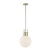 Huch 1 Light White Glass Pendant thumbnail 6