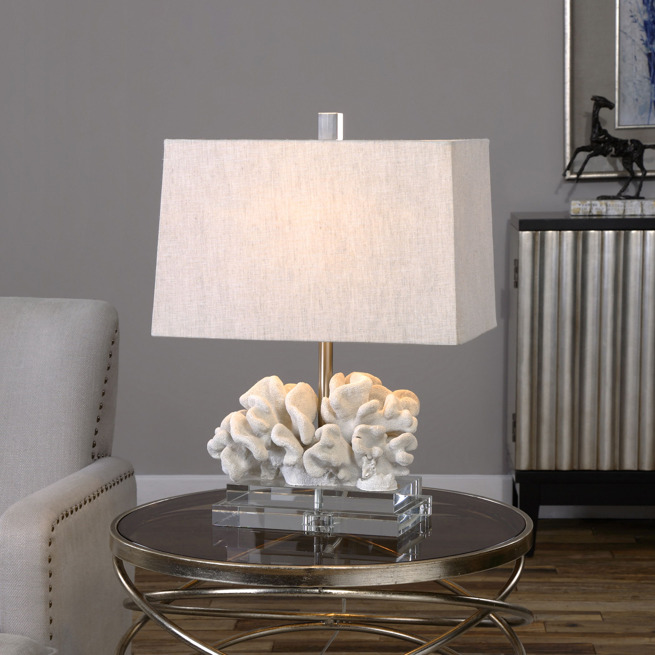 Coral Sculpture Table Lamp large image 