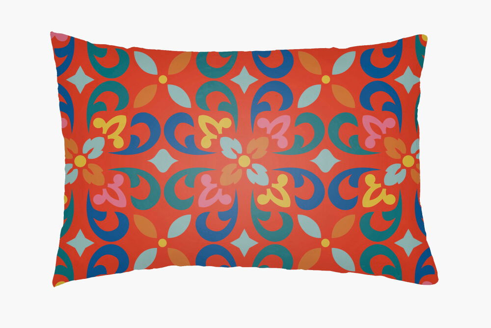 Lolita Lumbar Pillow, Decorative Pillow by Surya, 14" length x 24" width