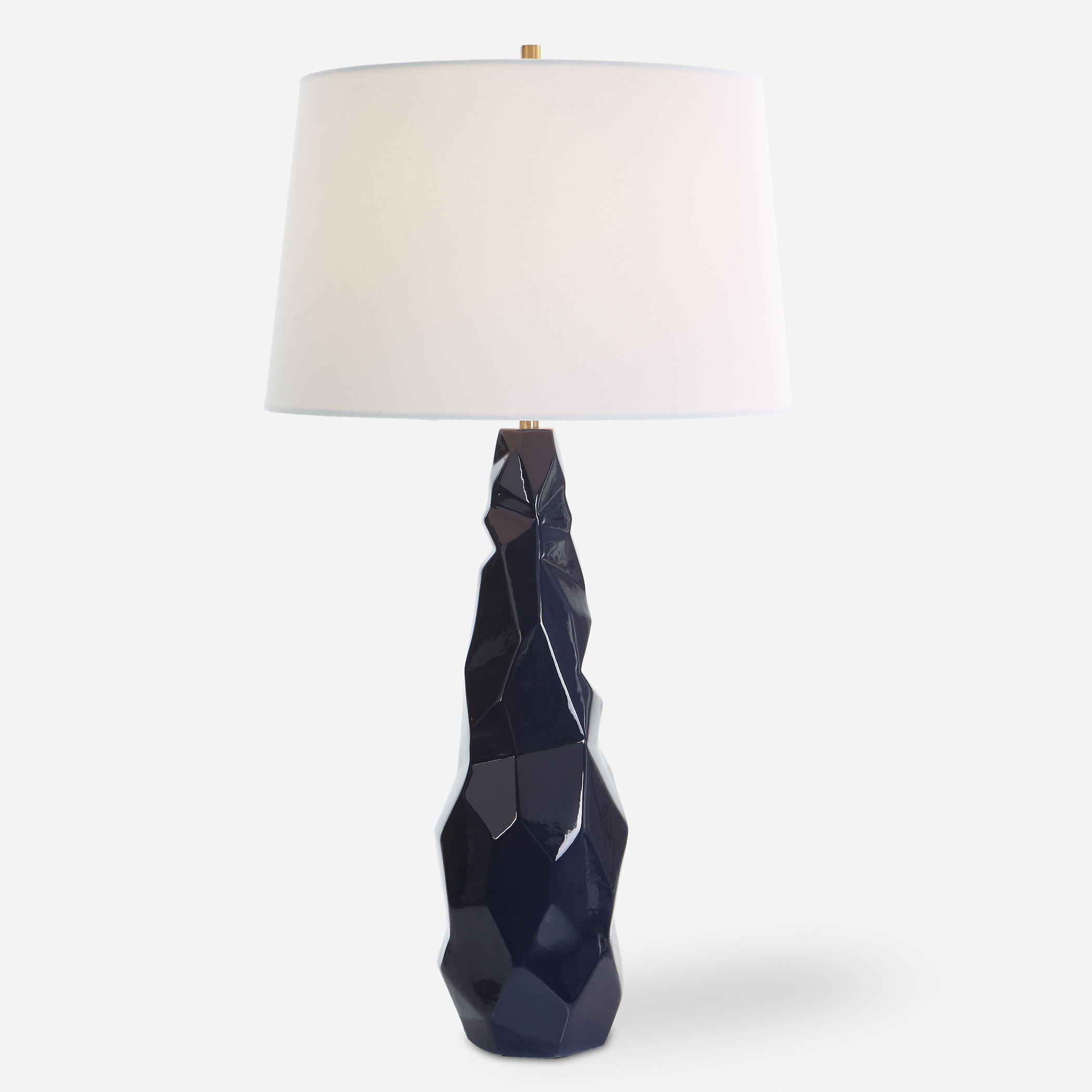 Kavos Geometric Blue Table Lamp large image 