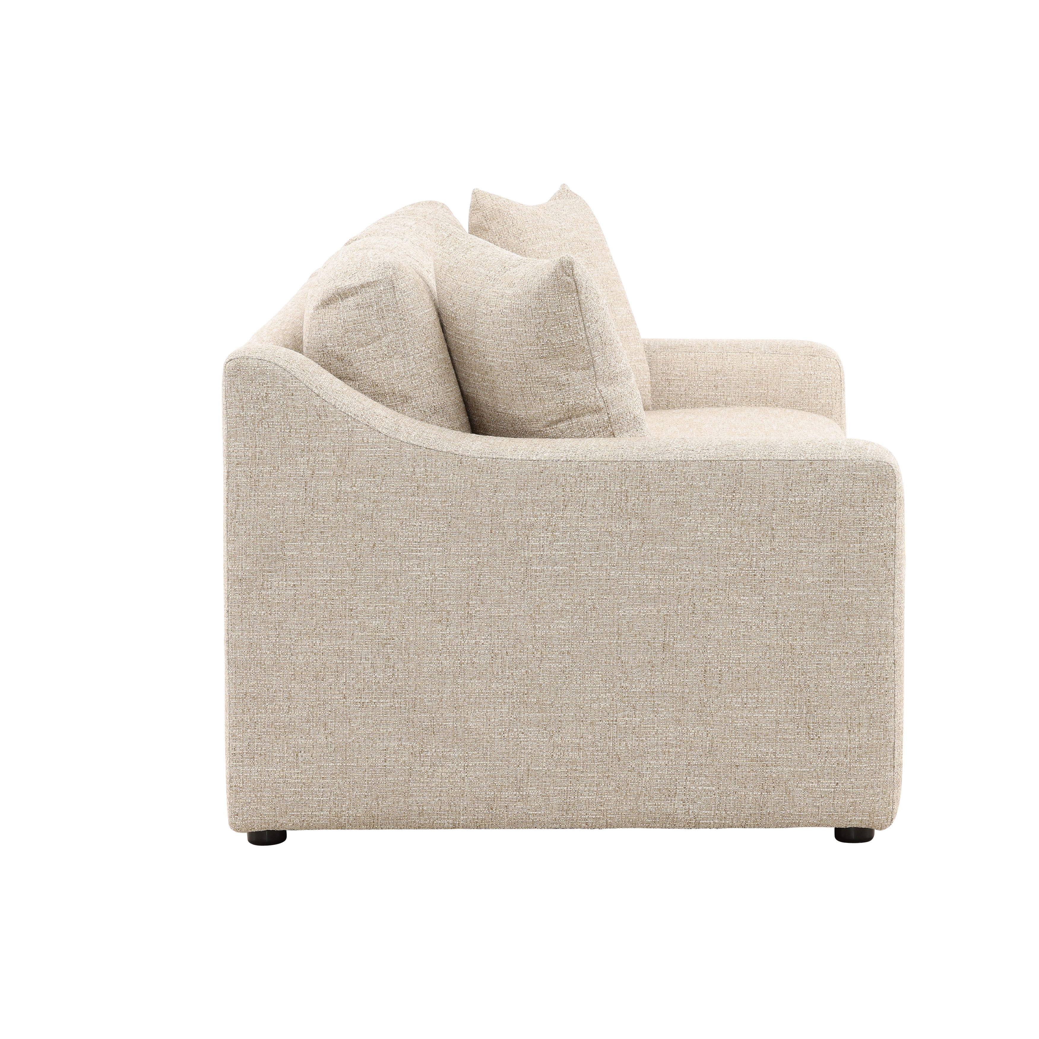 Emma Sofa Fawn, Sofas & Sectional by Dovetail, 94.75" width x 33.37" height x 40" depth View 3