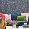 Marbled Endpaper Navy Peel & Stick Wallpaper thumbnail 1