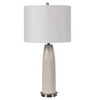 Delgado Light Gray Table Lamp, by Uttermost, 14" width x 27" height x 14" depth thumbnail 5