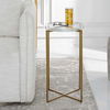 Star-crossed Glass Accent Table, Furniture by Uttermost, 15.62" width x 24.25" height x 15.62" depth thumbnail 4
