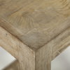 Colony Backless 25in Seat Counter Stool | Brown Wood, Counter & Bar Stool by Mercana, 16" length x 13" width x 25" height thumbnail 8