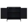 Beswick Black 2 Door Cabinet, Cabinets & Chest by Uttermost, 31.5" width x 31.87" height x 14.87" depth thumbnail 6