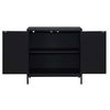 Beswick Black 2 Door Cabinet, Furniture by Uttermost, 31.5" width x 31.87" height x 14.87" depth thumbnail 6