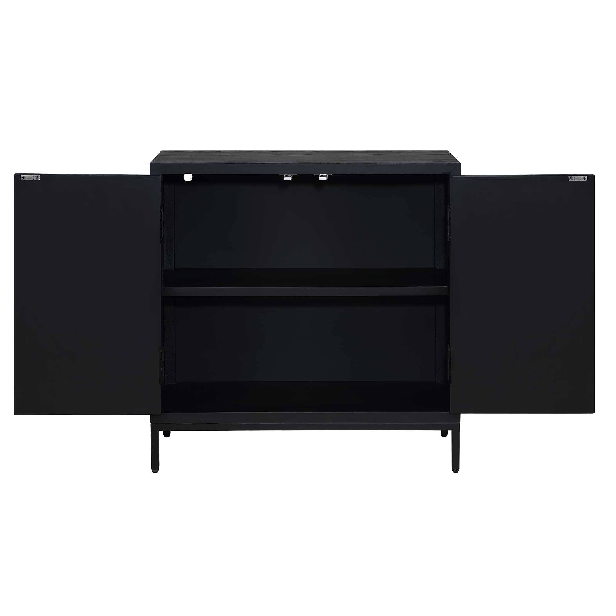 Beswick Black 2 Door Cabinet Beswick Black 2 Door Cabinet large image