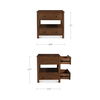 Lottie Charging Nightstand Brown, by Moe's Home, 28.5" width x 27.75" height x 24.5" depth thumbnail 10