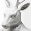 Mozart 22.5H White Painted Resin Deer In A Suit Bust, Decorative Object by Mercana, 8.27" length x 6.89" width x 23.23" height thumbnail 6