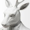 Mozart 8L x 6W White Resin Deer In A Suit, Decorative Object by Mercana, 8.27" length x 6.89" width x 23.23" height thumbnail 6