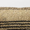 Emma  (Set of 2) Light Brown Seagrass Rectangular Basket with Black Stripes, Bins & Basket by Mercana, 17.32" length x 12.99" width x 11.02" height thumbnail 5