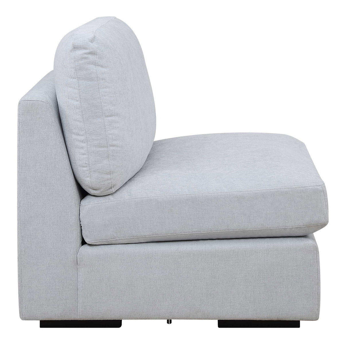 Refuge Armless Cloud Blue Sofa, Furniture by Uttermost, 40" width x 30" height x 37.5" depth View 5