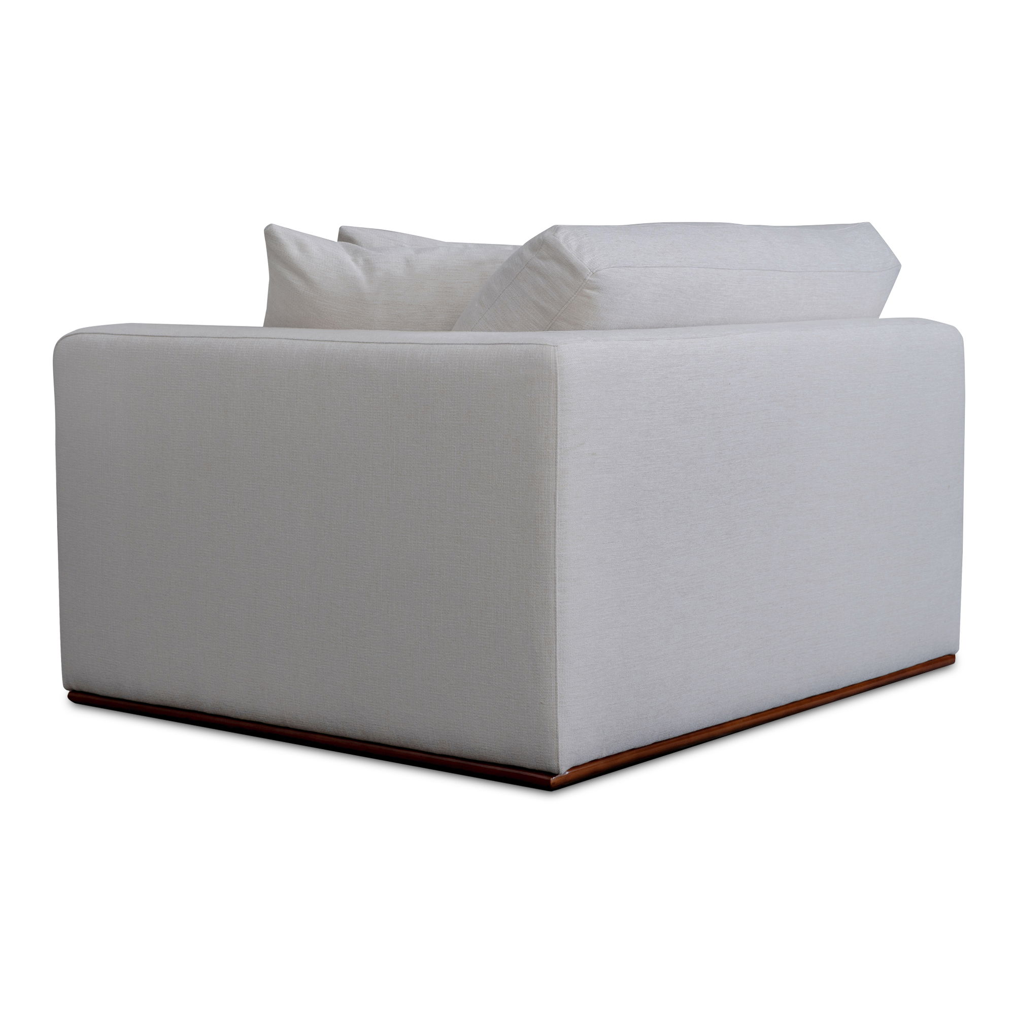 Rue Right Arm Facing Chair Off White, Sectional Sofa by Moe's Home, 47.6" width x 23.6" height x 41" depth View 2