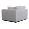 Rue Right Arm Facing Chair Off White, Sectional Sofa by Moe's Home, 47.6" width x 23.6" height x 41" depth thumbnail 2
