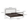 Vivian Queen Bed, by Moe's Home, 63.95" width x 45" height x 84.45" depth thumbnail 16