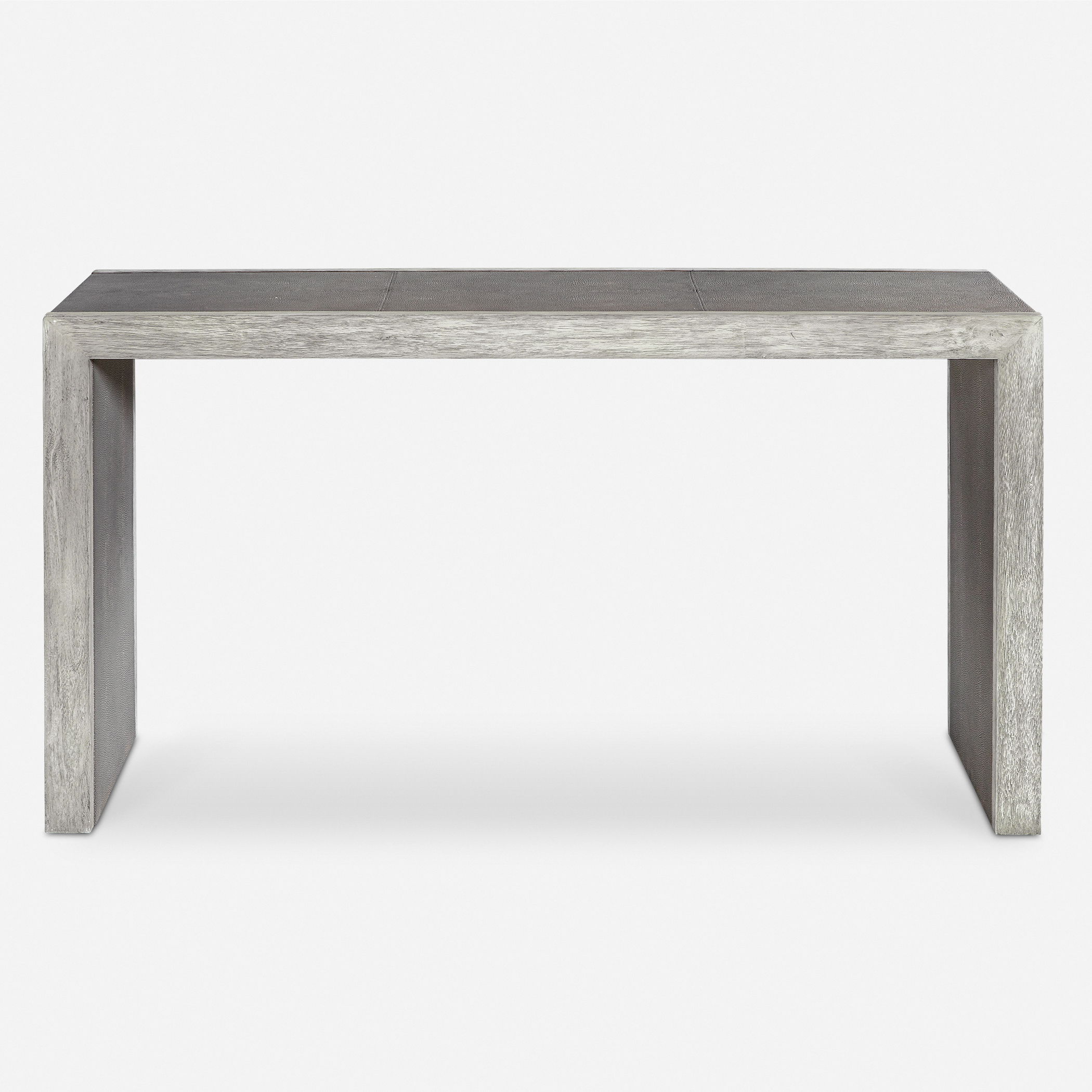 Aerina Aged Gray Console Table large image 