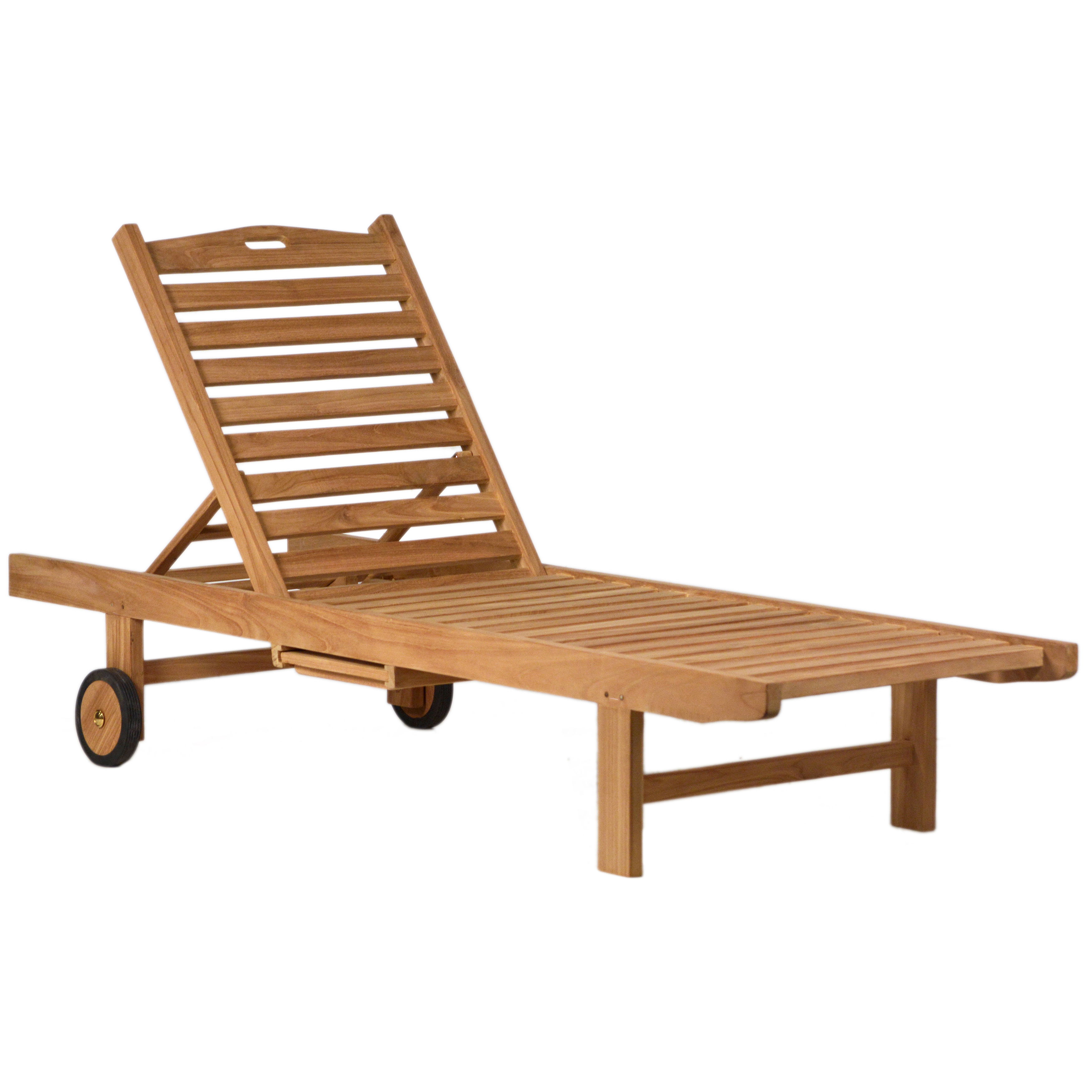 Andy Outdoor Chaise, Accent Chair by Dovetail, 79" width x 13" height x 24.5" depth View 1
