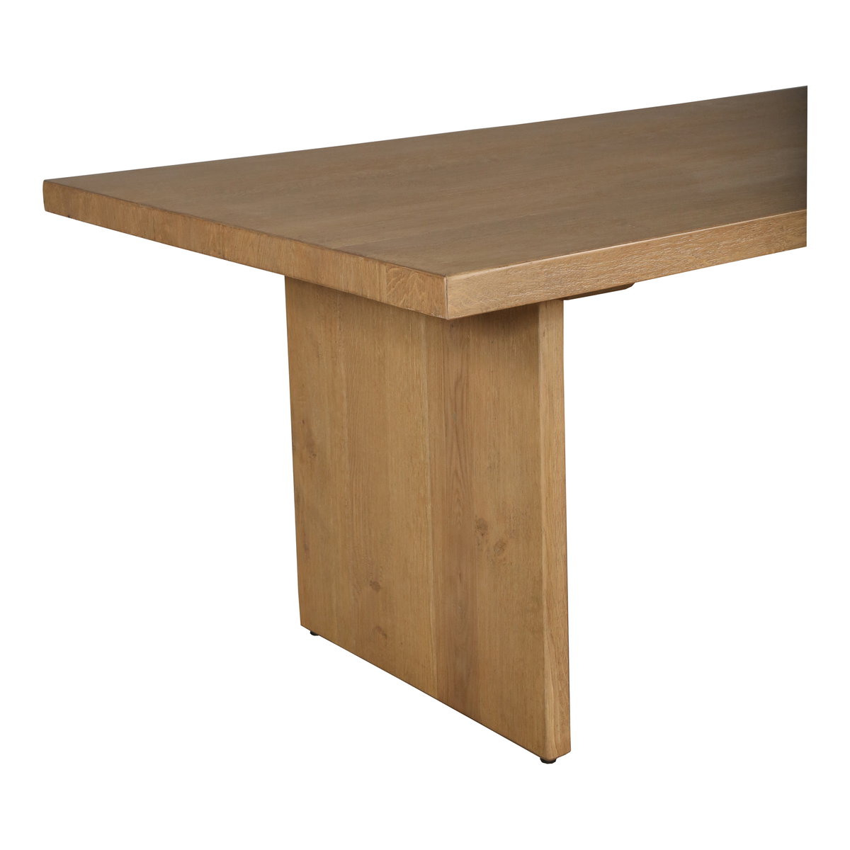 Koshi Dining Table Sandblasted Amber Oak, by Moe's Home, 96" width x 30" height x 40" depth View 5