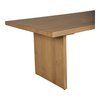 Koshi Dining Table Sandblasted Amber Oak, by Moe's Home, 96" width x 30" height x 40" depth thumbnail 5