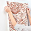 Avian Fountain Toile Brick Wallpaper thumbnail 5