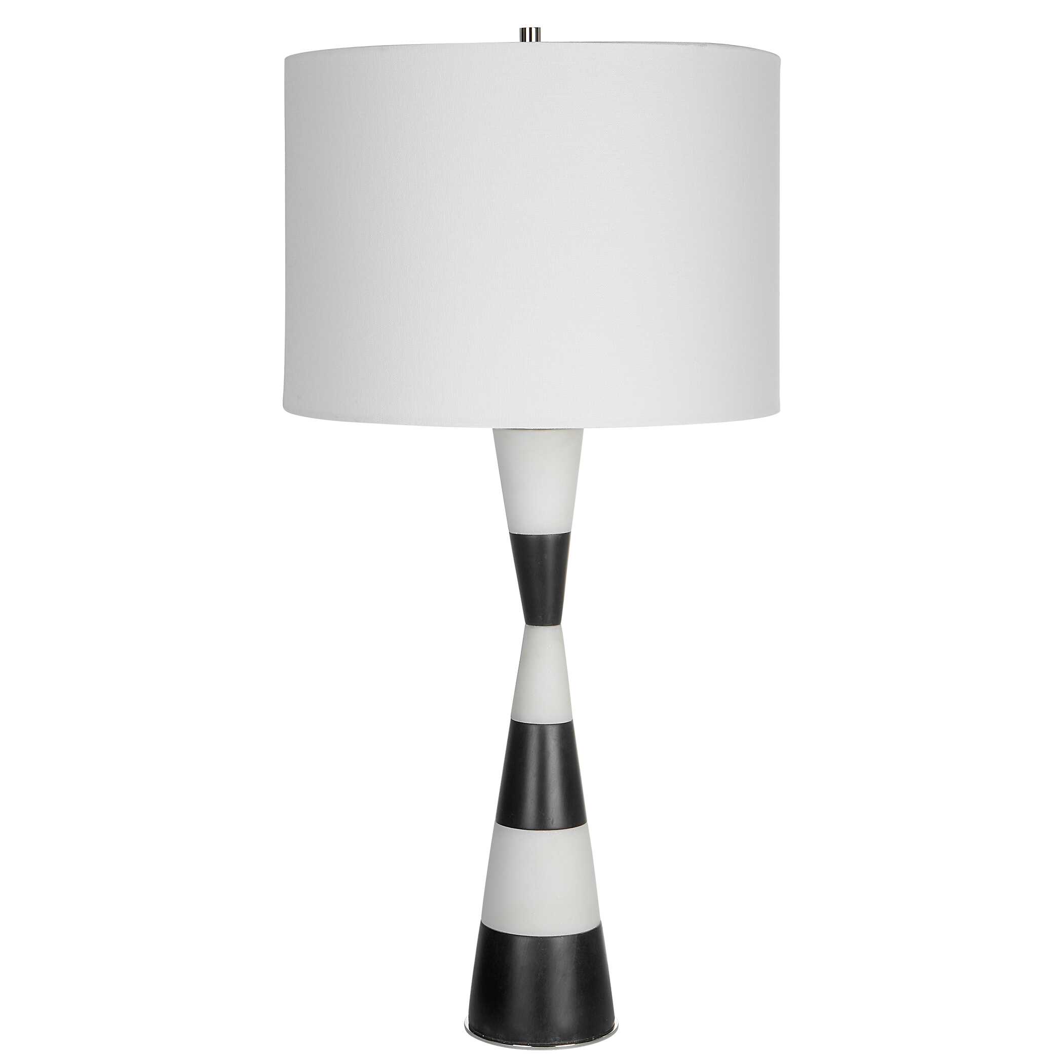 Bandeau Banded Stone Table Lamp, by Uttermost, 14" width x 29.5" height x 14" depth View 5