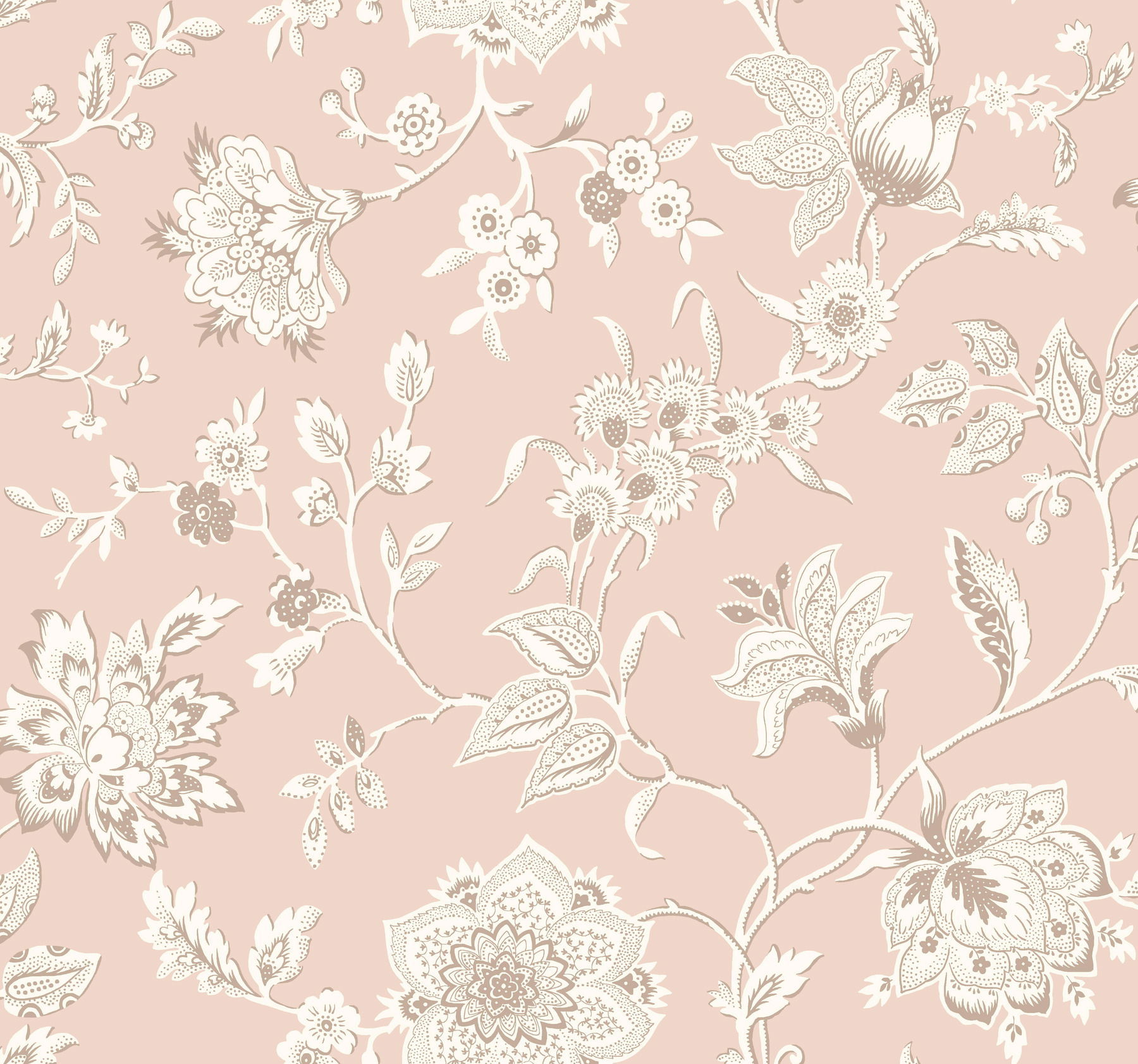 Sutton Blush Wallpaper, by York Wall, 27' length x 2'3" width x 0.02" depth View 1