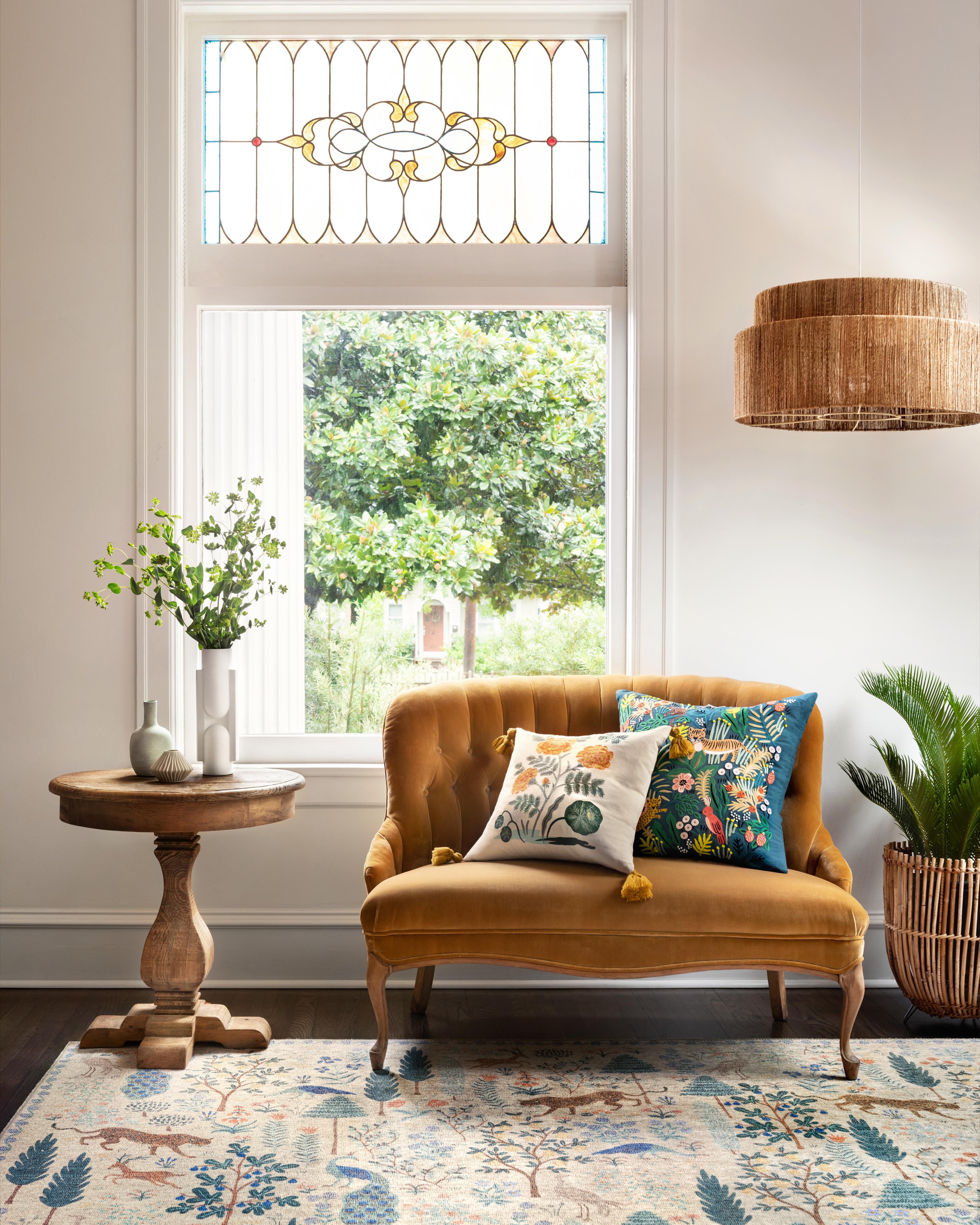 Rifle Paper Co. x Loloi Pillows Pillow, Decorative Pillow, 18" length x 18" width View 2