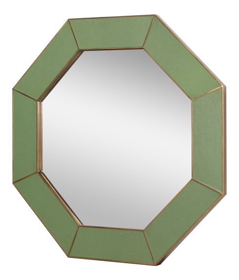 Eleanor Mirror Shagreen Watercress