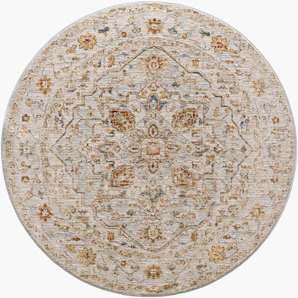 Reina Machine Woven Rug, by Surya, 5'2.99" length x 5'2.99" width