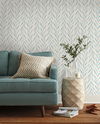 Magnolia Home Willow Blue Peel & Stick Wallpaper, by York Wall, 20' length x 1'8.5" width x 0.02" depth thumbnail 2