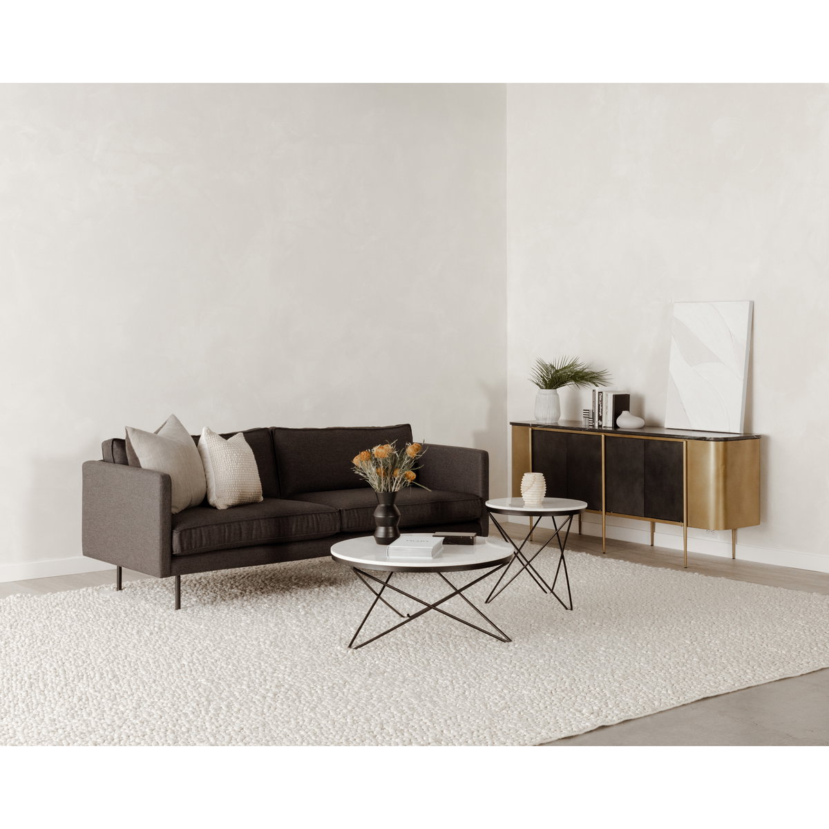Haley Coffee Table Black, by Moe's Home, 32" width x 16" height x 32" depth View 6