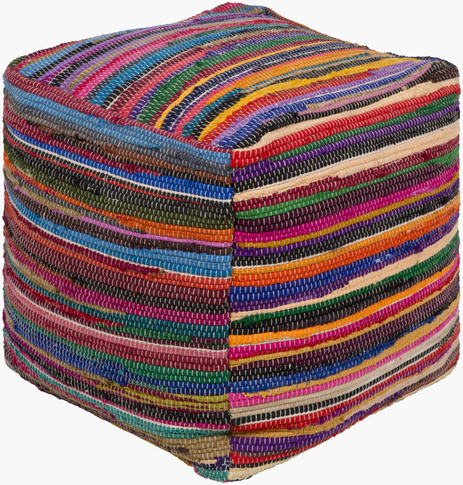 Renzo Pouf, Ottoman by Surya, 18" width x 18" height