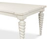 Teagan Dining Table, Antique White, by Sarreid, 85" length x 37" width x 30" height thumbnail 6
