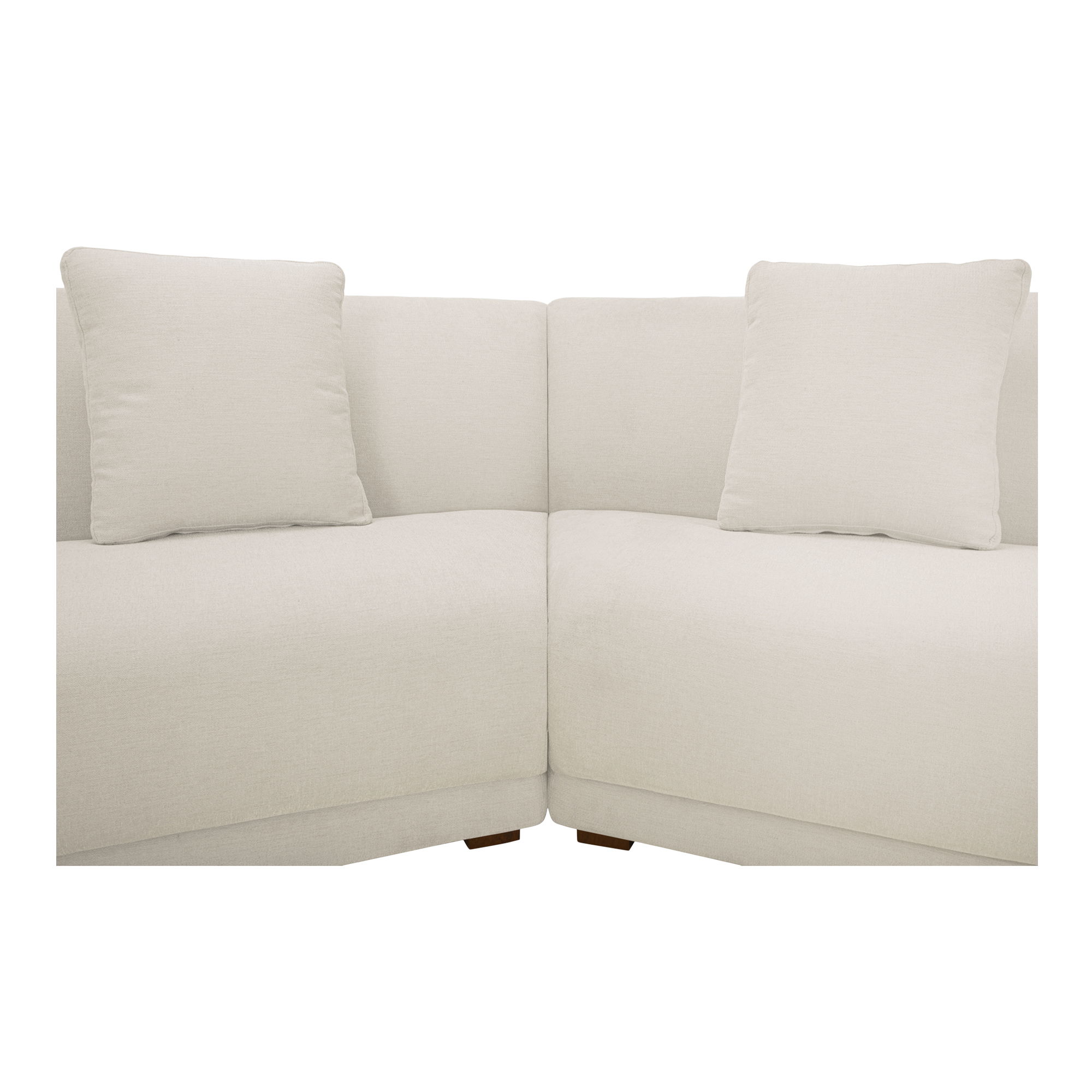 Fraser 2 Piece Modular Sofa White, Sectional Sofa by Moe's Home, 128" width x 31.5" height x 34.29" depth View 5