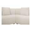 Fraser 2 Piece Modular Sofa White, Sectional Sofa by Moe's Home, 128" width x 31.5" height x 34.29" depth thumbnail 5