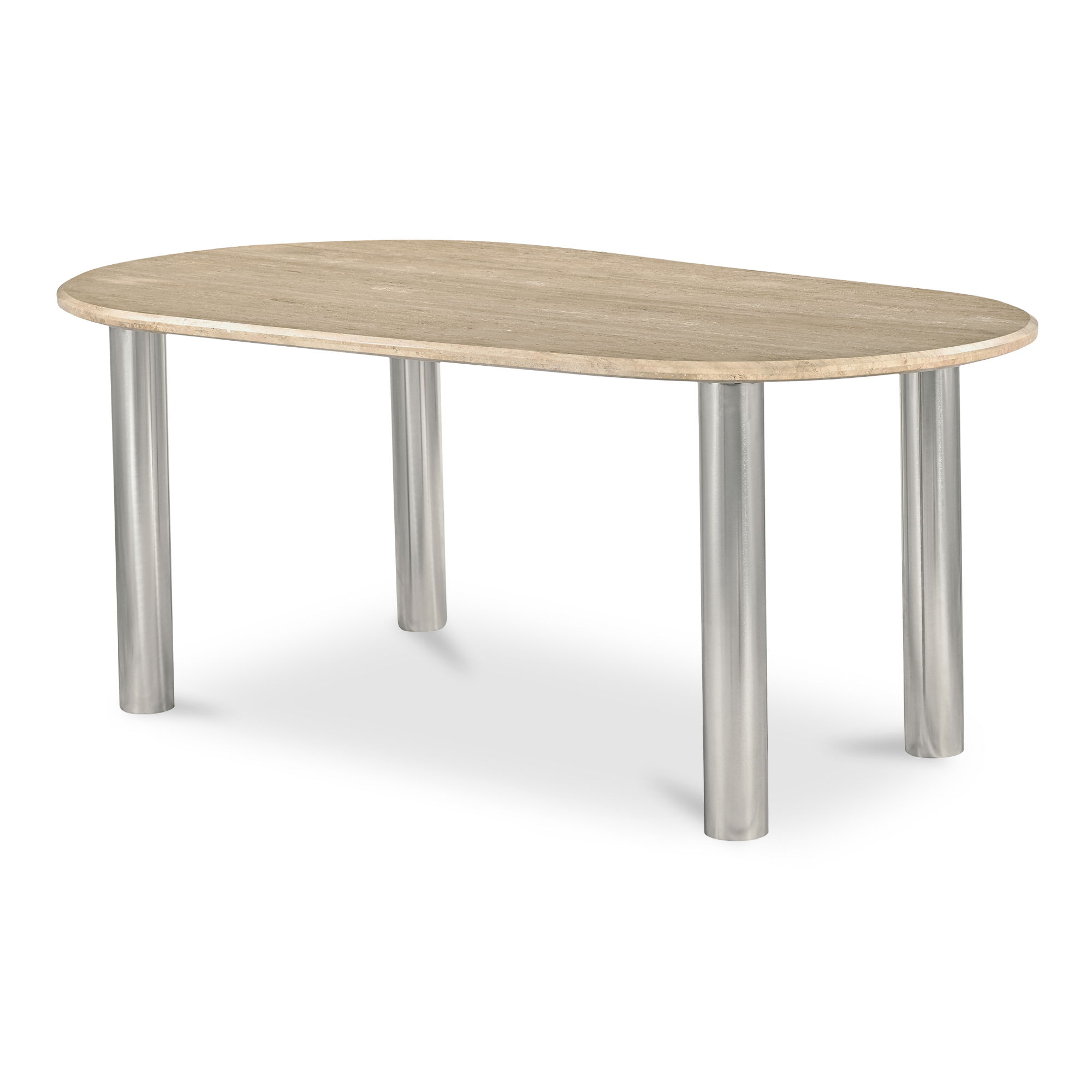 Fia Dining Table Travertine large image 