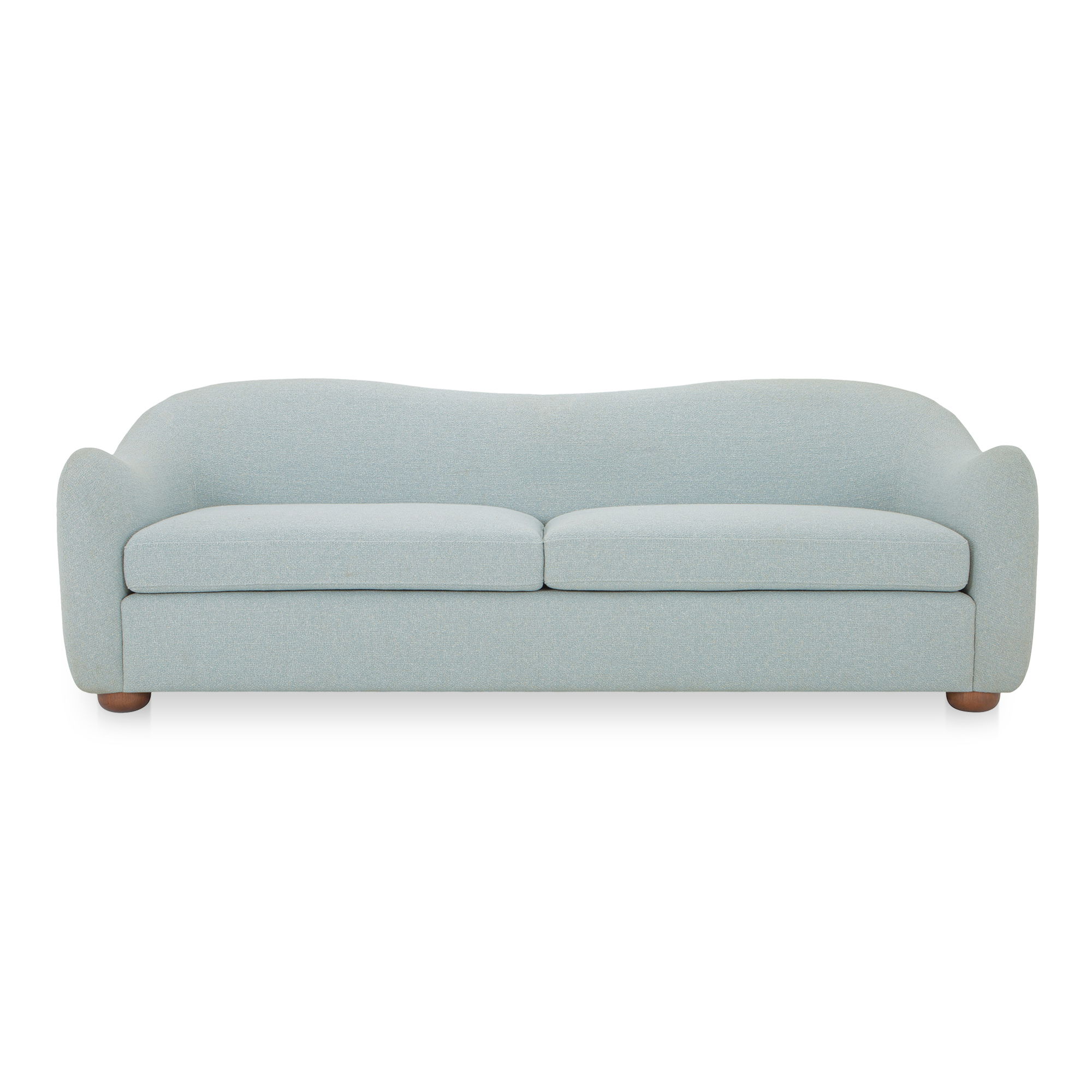 Bria Sofa Light Blue, Sofas & Sectional by Moe's Home, 89.8" width x 29.6" height x 34.7" depth View 1