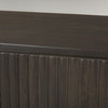 Terra 72L x 18W x 32H Dark Brown Wood Fluted Sideboard, Sideboards & Buffet by Mercana, 72" length x 19" width x 32" height thumbnail 10