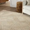 Handmade Tufted Wool Area Rug in Beige thumbnail 8