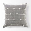 Linda 20 x 20 Navy And Cream With White Detail Decorative Pillow Cover thumbnail 8
