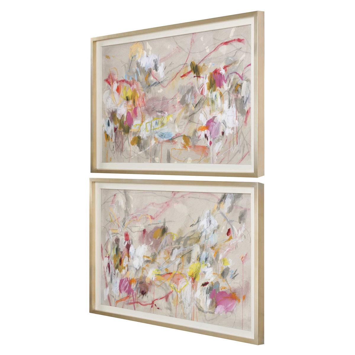 Metropolitan Rush Abstract Prints Set/2, Art by Uttermost, 52.75" width x 36.75" height x 3" depth View 5