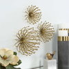 Aga Gold Metal Wall Decor Set/3, Art by Uttermost, 11.25" width x 7.5" height x 11.25" depth thumbnail 4