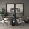 Tarro 60' Round Dining Table | Espresso Wood | Seats 6, by Mercana, 60" length x 60" width x 30" height thumbnail 2